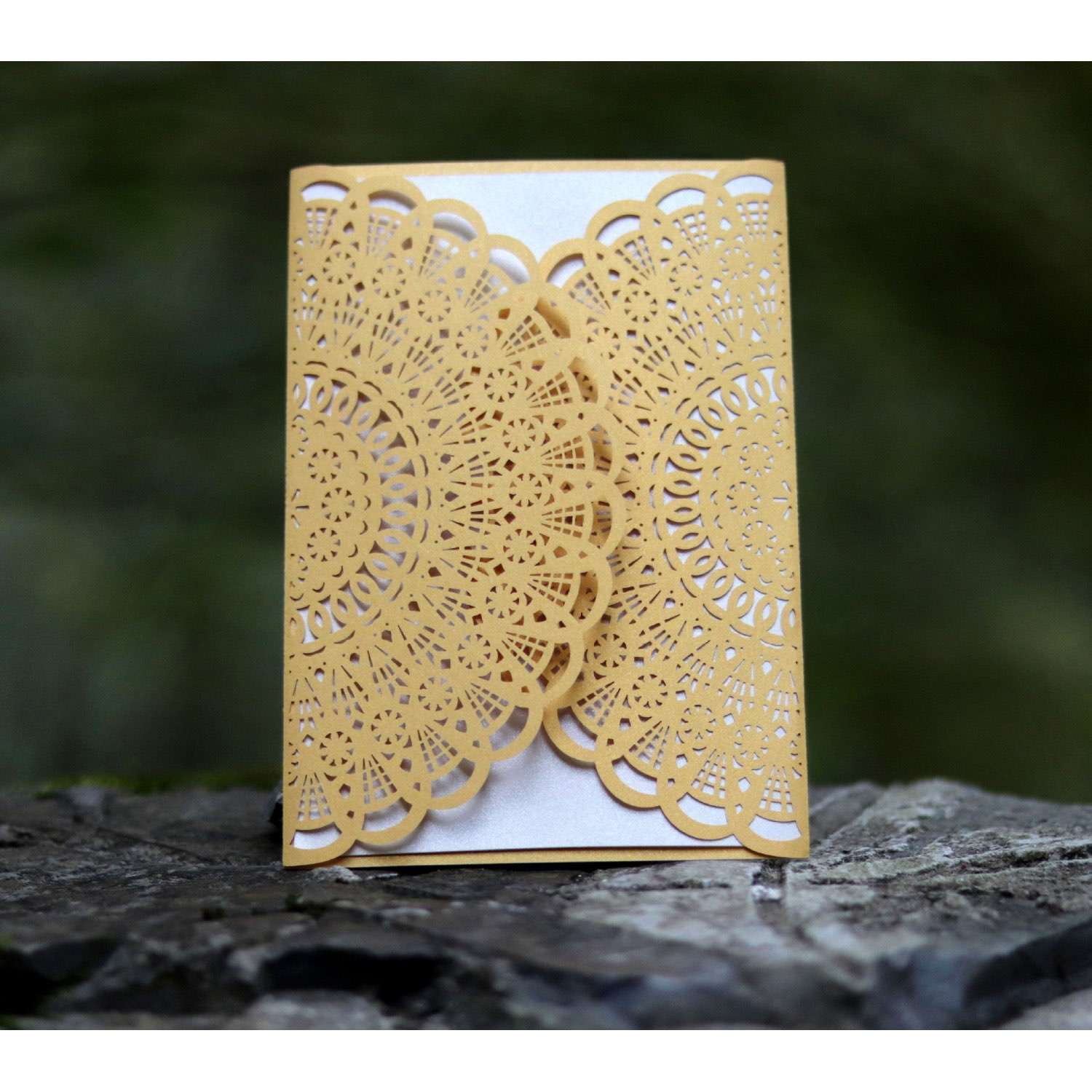 Thank You Card With Hemp Rope Laser Cut Invitation Wedding Supplies